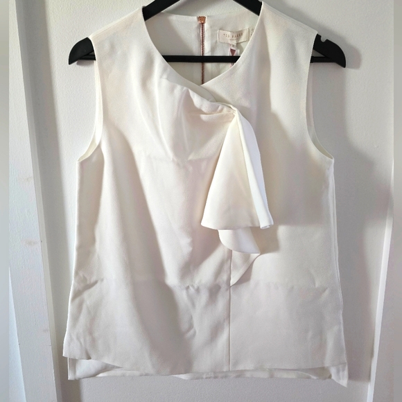 NWT Ted Baker London Kelliss Sculpted Bow Sleeveless Top - Picture 5 of 6